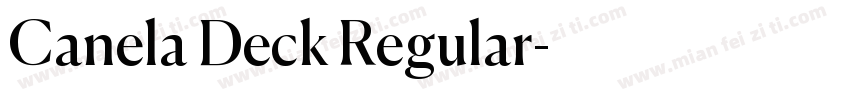 Canela Deck Regular字体转换